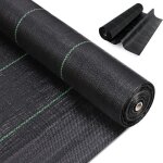 Toiles de paillage 2m x 50m geotextile toile anti mauvaises herbes jardin barriere anti racine contre ...