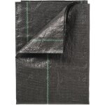Toile de paillage paysages - nature - 100 g / m - 2 x 10 m - noir - permable  leau et  lair