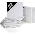 Toile a peindre(lot de 24) - 10x10cm - toile vierge pr - tire - idales pour la peinture  l?huileacrylique ...