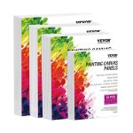 Toile  peindre - vevor - lot de 32 - avec 4 tailles - pour la peinture pour croquis peinture acrylique ...