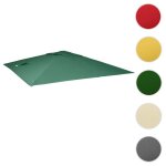 Toile de rechange pour parasol d�port� de luxe hwc 3x3m ~ vert fonc�