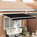 Toile de rechange pour store banne noir 300 x 250 cm toile - mothinessto10070