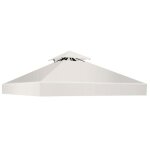 Toile de rechange pour tonnelle - relax4life - 3x3m - polyester haute densit� - bonne ventilation - imperm�abl ...