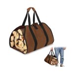 Toile sac bche cheminegrande capacit impermable sac de transport pour bois de chauffage avec anti - drapantes ...