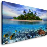 Toile tableau - �le - (pp025) - canvas - lin - photo - art beaux - tropicale arts arbres for�t ocean