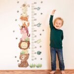 Toise de mesure pour enfants sticker mural pour chambre hauteur mesure stickers tableau des hauteurs ...