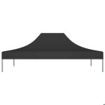 Toit de tente de rception - vidaxl - noir - 6x3 m - tissu oxford 600d - rsistant aux uv et  leau