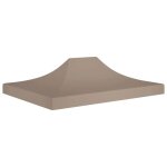 Toit de tente de r�ception - vidaxl - taupe - oxford 600d - r�sistant aux uv - 410x280 cm