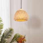 Tokius abat - jour rétro en bambou lustre créatif en rotin tressé luminaire suspension en forme de lanterne ... Tokius abat - jour rétro en bambou lustre créatif en rotin tressé luminaire suspension en forme de lanterne ...