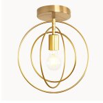 Tokius plafonnier rond industriel cratif lampe de plafond moderne mtal rglable 360 luminaire e27 ...