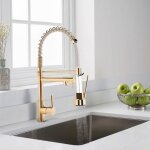 Tokius robinet de cuisine pivotant  360 mitigeur dvier deux jets robinet avec douchette extractible ...
