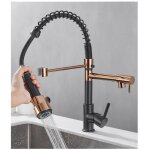 Tokius robinet de cuisine pivotant � 360� mitigeur d�vier deux jets robinet avec douchette extractible ...