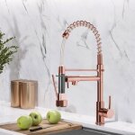 Tokius robinet de cuisine pivotant  360 mitigeur dvier deux jets robinet avec douchette extractible ...
