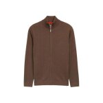 Tom tailor - veste zipp�e - marron - l - marron - pulls gilets sweats &amp vestes homme