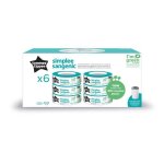 Tommee tippee lot de 6 recharges poubelle  couches simplee protection anti - odeur et anti - germe