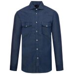 Tommy hilfiger - chemise effet jean - bleu foncé - xl - bleu - chemises homme Tommy hilfiger - chemise effet jean - bleu foncé - xl - bleu - chemises homme