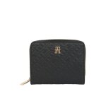 Tommy hilfiger portefeuille zipp monogramme all - over aw0aw17743 noir black (bds)