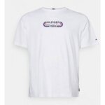 Tommy hilfiger t - shirt homme track graphic regular fit blanc