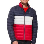 Tommy hilfiger ultra loft - veste doudoune manteau blue rouge homme