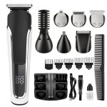 Tondeuse cheveux hommes professionnel kit tondeuse barbe et cheveux homme sans fil coupe de cheveux electrique ...