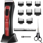 Tondeuse cheveux hommes professionnelle tondeuse � cheveux �lectrique sans fil lame en c�ramique et titane ...