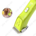 Tondeuse �lectrique pour animaux - td - mod�le vert - 5w - �tanche ipx7 - 4 peignes limit�s