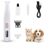 Tondeuse chien et chat avec led mini tondeuse sans filsilencieuse lame inox pour pattes visageyeux et ...