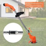 Tondeuse a gazon 12v sans fil batterie lithium incluse 2 batteries et chargeur corps debroussailleuse ...