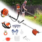 Tondeuse  gazon 52cc 2 en 1 puissante et lgre pour un jardin parfait coupe et mulching haute performance ...