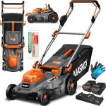 Tondeuse � gazon � batterie masko� eco - x10 incl. batteries li - ion 4 ah & double chargeur