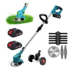 Tondeuse � gazon �lectrique puissance 380w r�glable pour batterie makita 18v 2piles 1prise eu ue