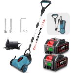 Tondeuse à gazon électrique sans fil coupe gazon à roues manche télescopique - onevan - 2x 3ah batteries ... Tondeuse à gazon électrique sans fil coupe gazon à roues manche télescopique - onevan - 2x 3ah batteries ...