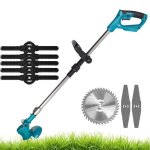 Tondeuse sur batterie - yofidra - yofidra - sans fil - tube t�lescopique 100?135 cm - 3 lames interchangeables ...