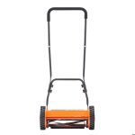 Tondeuse � gazon manuelle - duoku - largeur de coupe 400 mm - 5 lames en acier - sans moteur - ajustable ...