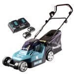 Tondeuse  gazon sans fil - makita - dlm 382 - 36v - 38cm - bac 40l - 2x batterie 30ah