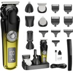 Tondeuse multi - usages 5 en 1 pour hommes sans fil rechargeable pour barbe nez oreilles corps coupe ...