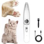 Tondeuse � poils de chien avec aspirateur - led - silencieuse - autonomie 15h - bac transparent