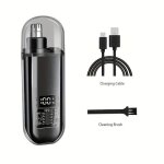 Tondeuse � poils de nez et doreilles rechargeable par usb pour hommes e charge rapide via ordinateur ...
