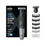 Tondeuse rasoir hybride - braun - xt5110 - grille mtallique 4d - 100 % tanche - autonomie 45 min