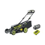 [jamais utilis] tondeuse tracte ryobi 36v maxpower brushless - coupe 51 cm - 1 batterie 6. 0ah - 1 ...