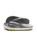 Tongs crocs grises / vertes femme bayaband flip