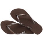 Tongs femme havaianas logo metallic