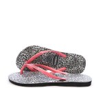 Tongs gris / rose femme havaianas hav slim leopard