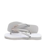 Tongs grises femme havaianas hav square glitter ice