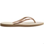 Tongs - havaianas - slim point - rose gold - caoutchouc - fille