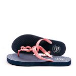 Tongs marine / rose femme beppi