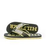 Tongs noire / jaune homme tommy hilfiger patch beach Tongs noire / jaune homme tommy hilfiger patch beach