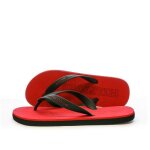 Tongs noires / rouges homme tommy hilfiger rubber