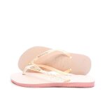 Tongs roses paillettes femme havaianas hav slim glitter flourish