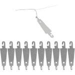 �tonlrgy lot de 10 enfile - aiguilles � crochet en acier inoxydable pour machine � coudre � la main outils ...